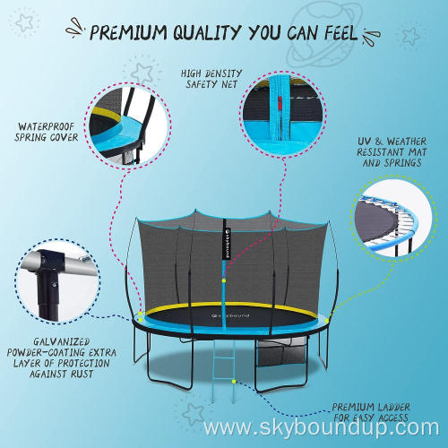 SkyBound 14FT Trampoline with Enclosure